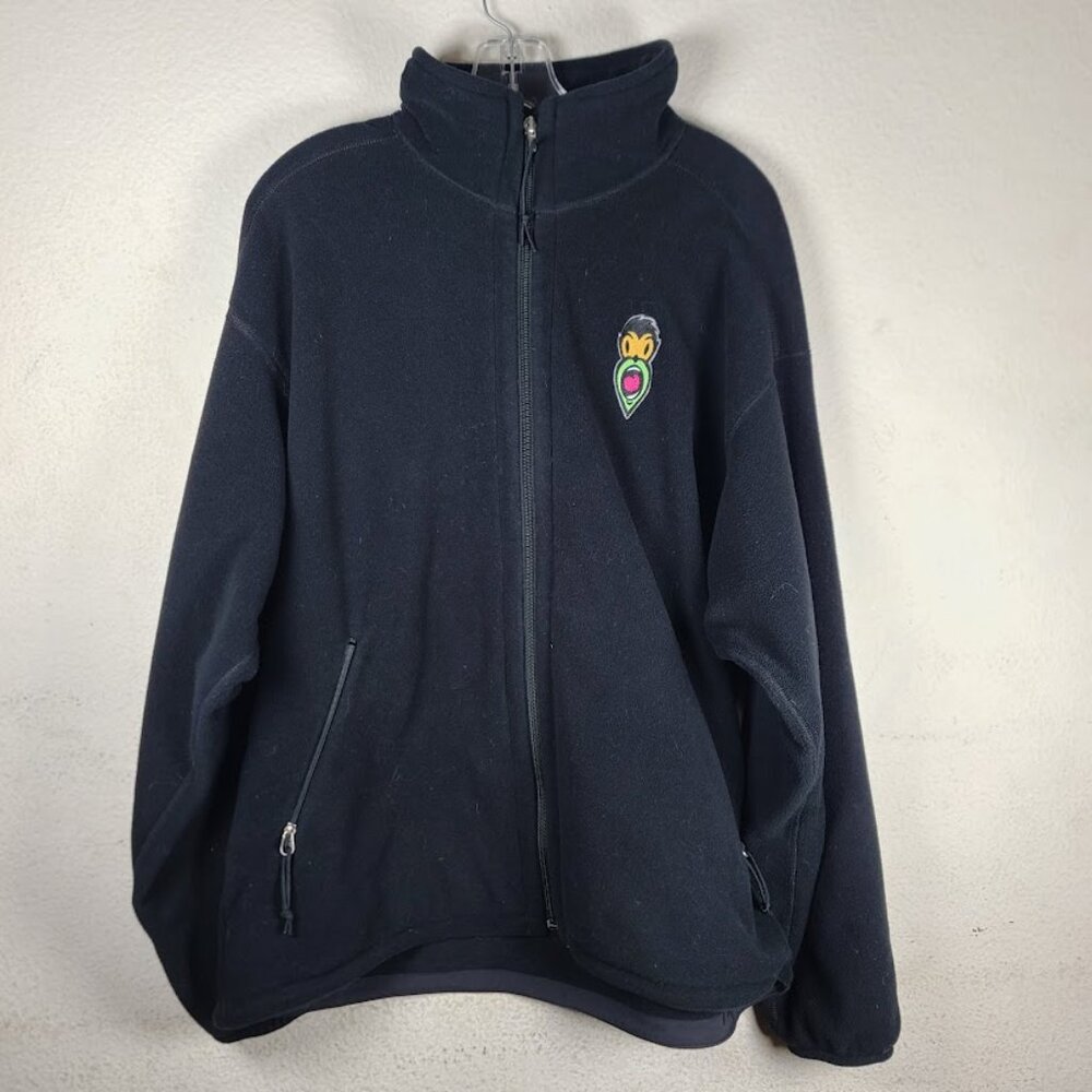 Patagonia Men's Black Synchilla Mock Neck Thermal Fleece Jacket Size L - Picture 2 of 7